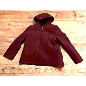 Womens Braetan Jacket Coat XLP Plum Purple Fur Lined Hood